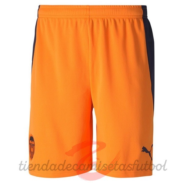 Segunda Pantalones Valencia 2020 2021 Naranja Camisetas Originales Baratas
