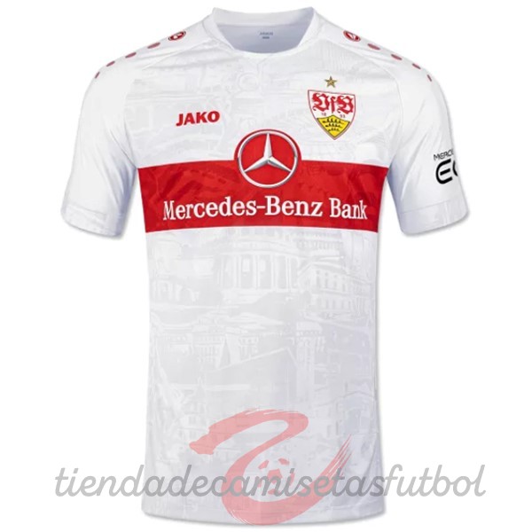 Tailandia Casa Camiseta Stuttgart 2022 2023 Blanco Camisetas Originales Baratas