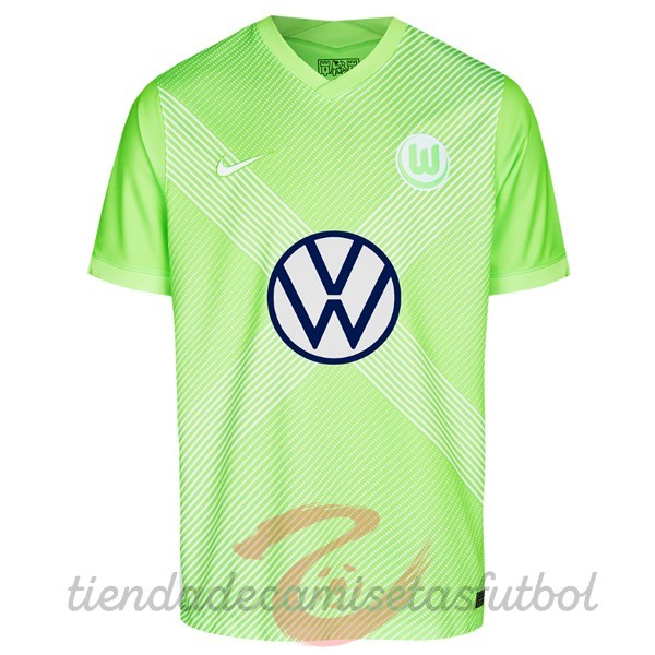Casa Camiseta Wolfsburgo 2020 2021 Verde Camisetas Originales Baratas