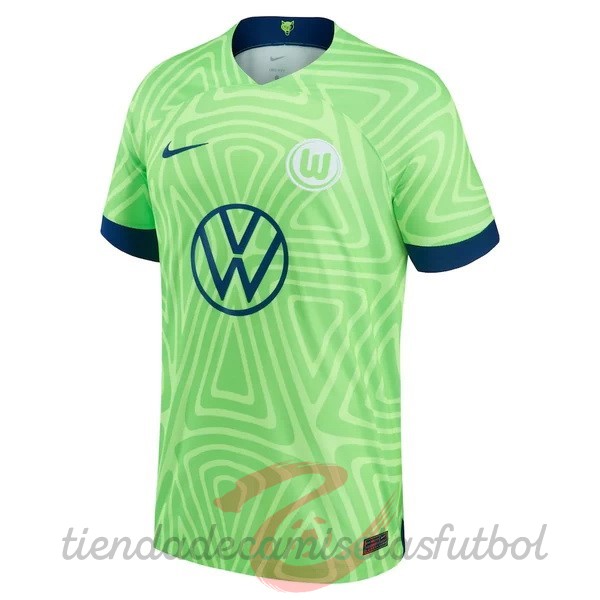 Tailandia Casa Camiseta Wolfsburgo 2022 2023 Verde Camisetas Originales Baratas