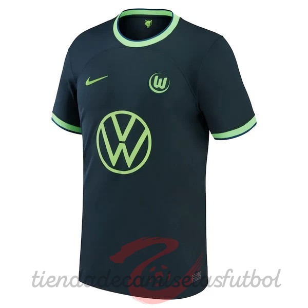 Tailandia Segunda Camiseta Wolfsburgo 2022 2023 Verde Camisetas Originales Baratas
