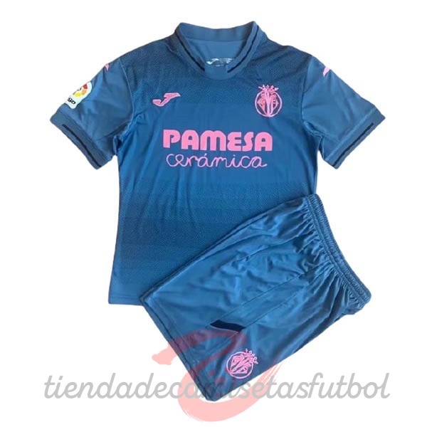 Tercera Conjunto De Niños Villarreal 2022 2023 Azul Camisetas Originales Baratas