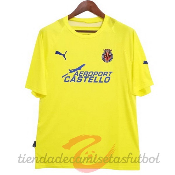 Casa Camiseta Villarreal Retro 2005 2006 Amarillo Camisetas Originales Baratas