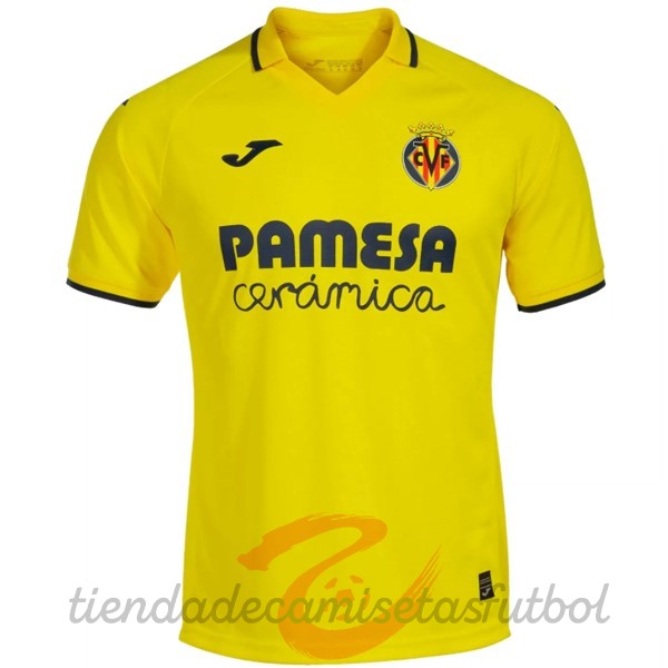 Tailandia Casa Camiseta Villarreal 2022 2023 Amarillo Camisetas Originales Baratas