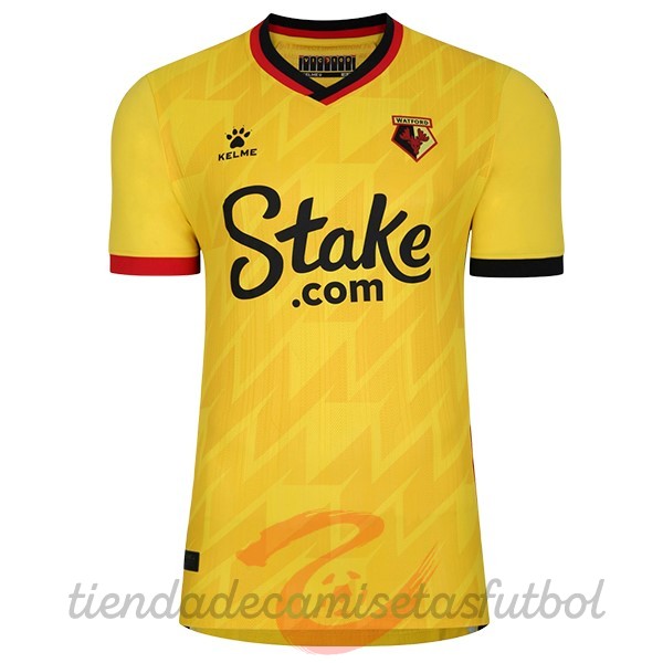 Tailandia Casa Camiseta Watford 2022 2023 Amarillo Camisetas Originales Baratas