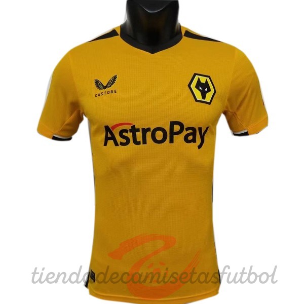 Tailandia Casa Jugadores Camiseta Wolves 2022 2023 Amarillo Camisetas Originales Baratas